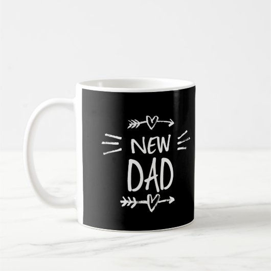 Editable Color New Dad Coffee Mok (Links)