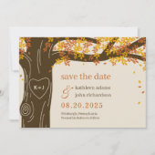 EDITABLE COLOR Oak Save the Date Kaart (Voorkant)