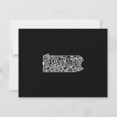 Editable Color Pennsylvania Moving Announcement Kaart (Achterkant)