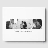 EDITABLE COLOR Pensed Charm BCC Wedding Gastenboek (Achterkant)