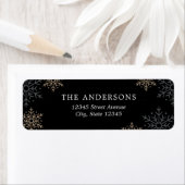 EDITABLE COLOR Pure Blessings Holidage Address Etiket (Insitu)
