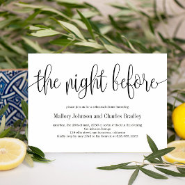 EDITABLE COLOR Rehearings Dinner Invitation LCC Bedankkaart