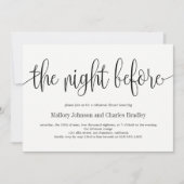 EDITABLE COLOR Rehearings Dinner Invitation LCC Bedankkaart (Voorkant)