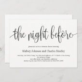 EDITABLE COLOR Rehearings Dinner Invitation LCC Bedankkaart (Voorkant / Achterkant)