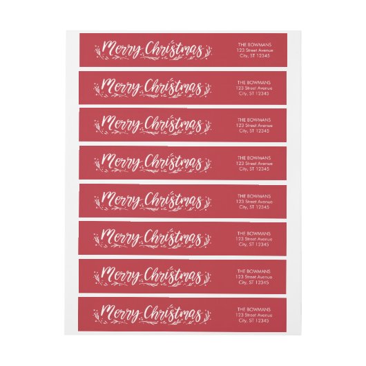 EDITABLE COLOR Splendid Season Merry Kerstry (Vel)