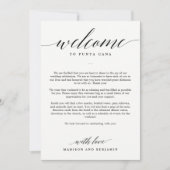 EDITABLE COLOR Welcome Itinerary Kaart MSC (Voorkant)