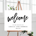 EDITABLE COLOR Welcome Sign geborsteld Charm Imitatie Canvas Print<br><div class="desc">Een simpel elegant teken dat je gasten zullen bewonderen. De tekst en de achtergrondkleuren zijn volledig editable om uw thema aan te passen! Ontwerp © berryberrysnoot. Afdrukbare digitale bestanden en overeenkomende objecten zijn beschikbaar! Bezoek onze website op www.berryberrysweet.com voor meer informatie!</div>