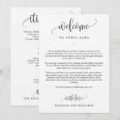 EDITABLE COLOR Welkomstroute Hartelijk dank Bedankkaart (Voorkant / Achterkant)