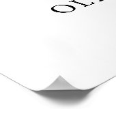 Editable Colors Modern Weddenschap Welkomstfoto Poster (Hoek)