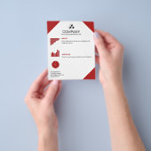 Editable Company Logo Flyer (Hand)