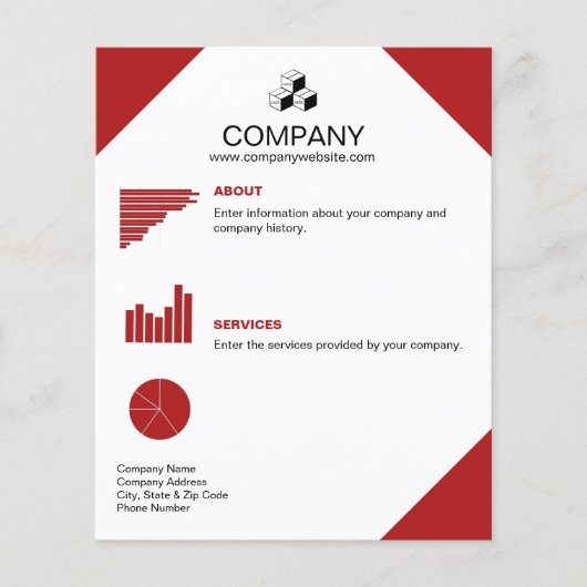 Editable Company Logo Flyer (Voorkant)