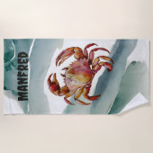 Editable Crab Strandlaken (Voorkant)