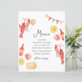 Editable Crawfish Menu Sign (Staand voorkant)