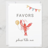Editable Crawfish Party Favor Sign (Voorkant)