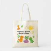 Editable Crayon Style – Dinosaur Roarsome Tote Bag (Voorkant)