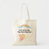 Editable Crayon Style – Fairy Mushroom Forest  Tote Bag (Voorkant)