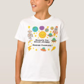 Editable Crayon Style – Trip-Around-the-Sun Kids T-shirt (Voorkant)