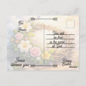 Editable Crown of Thorns Easter Postcard Briefkaart (Achterkant)