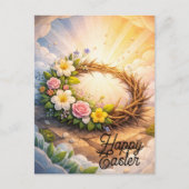 Editable Crown of Thorns Easter Postcard Briefkaart (Voorkant)