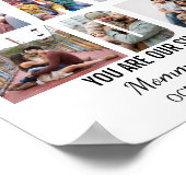 Editable Dad Photo Collage Special Gift for Dad Poster (Hoek)