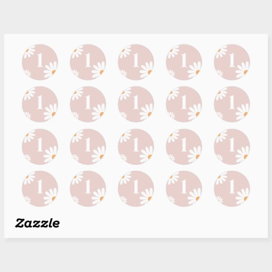 Editable Daisy Birthday sticker (Vel)