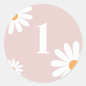 Editable Daisy Birthday sticker (Voorkant)
