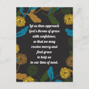 Editable Dandelion Black ver briefkaart