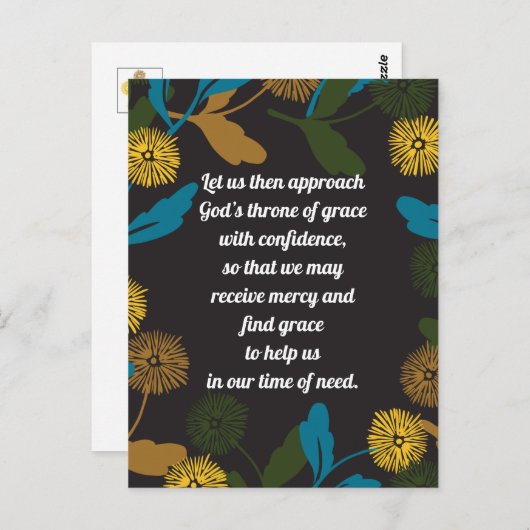 Editable Dandelion Black ver briefkaart (Voorkant / Achterkant)