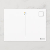 Editable Dandelion floral art bedankt je kaart (Achterkant)