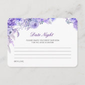 Editable Date Night Idea Vrijgezellenfeest Card Informatiekaartje (Voorkant)