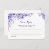 Editable Date Night Idea Vrijgezellenfeest Card Informatiekaartje (Voorkant / Achterkant)