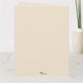 Editable Deer and Holly Happy Holidays Kaart (Achterkant)