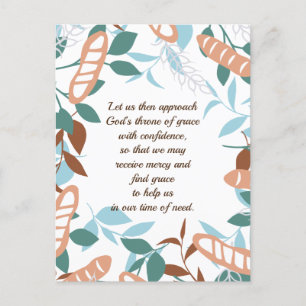 Editable Delicious Organic Wheat Baguette Pattern Briefkaart