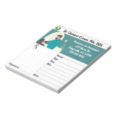 Editable Dentist Prescription Pad Notitieblok (Linkerzijde)
