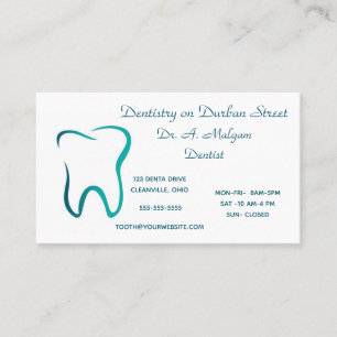 Editable Dentistry op Durban Street Tooth Visitekaartje