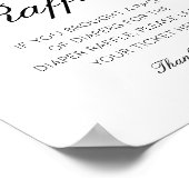 Editable Diaper Raffle Baby Shower Sign Printed Poster (Hoek)