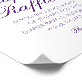 Editable Diaper Raffle Baby Shower Sign Printed Poster (Hoek)