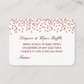 Editable Diapers Wipes Raffle Baby Shower Inserts Informatiekaartje (Voorkant)