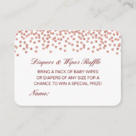 Editable Diapers Wipes Raffle Baby Shower Inserts Informatiekaartje