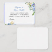 Editable Diapers Wipes Raffle Baby Shower Inserts Informatiekaartje (Voorkant / Achterkant)