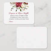 Editable Diapers Wipes Raffle Baby Shower Inserts Informatiekaartje (Voorkant / Achterkant)