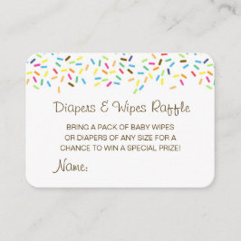 Editable Diapers Wipes Raffle Baby Shower Inserts Informatiekaartje