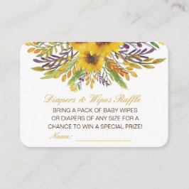 Editable Diapers Wipes Raffle Baby Shower Inserts Informatiekaartje