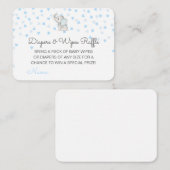 Editable Diapers Wipes Raffle Baby Shower Inserts Informatiekaartje (Voorkant / Achterkant)