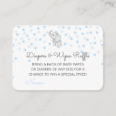 Editable Diapers Wipes Raffle Baby Shower Inserts Informatiekaartje (Voorkant)