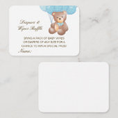 Editable Diapers Wipes Raffle Baby Shower Inserts Informatiekaartje (Voorkant / Achterkant)