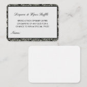 Editable Diapers Wipes Raffle Baby Shower Inserts Informatiekaartje (Voorkant / Achterkant)