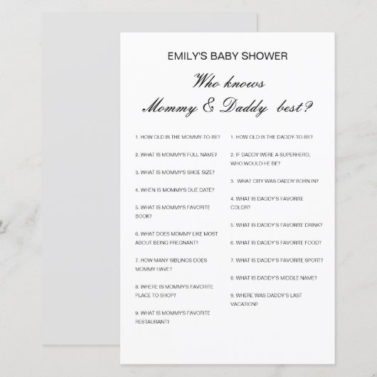 Editable die mama en papa het beste kent (Voorkant / Achterkant)