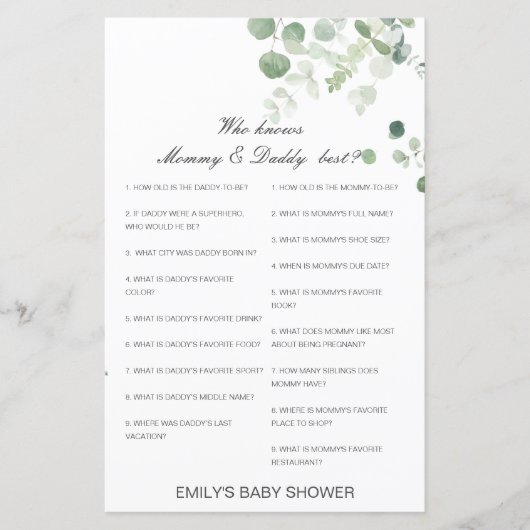 Editable die mama en papa het beste kent (Voorkant)