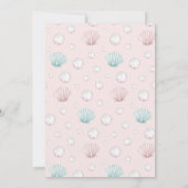 Editable Dive Into Five Mermaid Invitation Kaart (Achterkant)